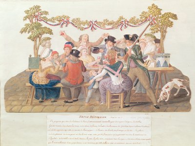 A Republican Meal, Messidor, Year II by Lesueur Brothers